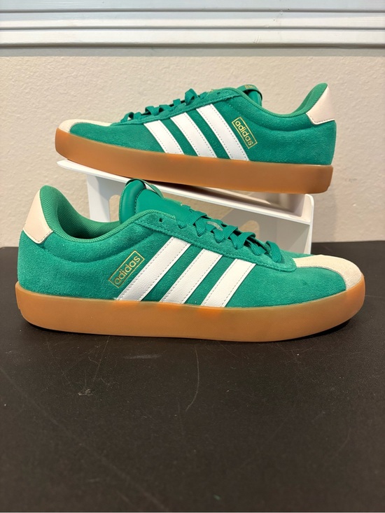 adidas Other - Adidas VL Court 3.0 Green Suede Gum Sole Classic Skate NEW JP5285 Mens Size 10